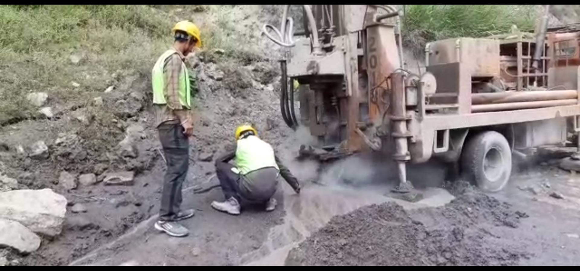 GEG Power- Drilling at Kinnaur , Himachal for a geothermal cold storage project  - mynd